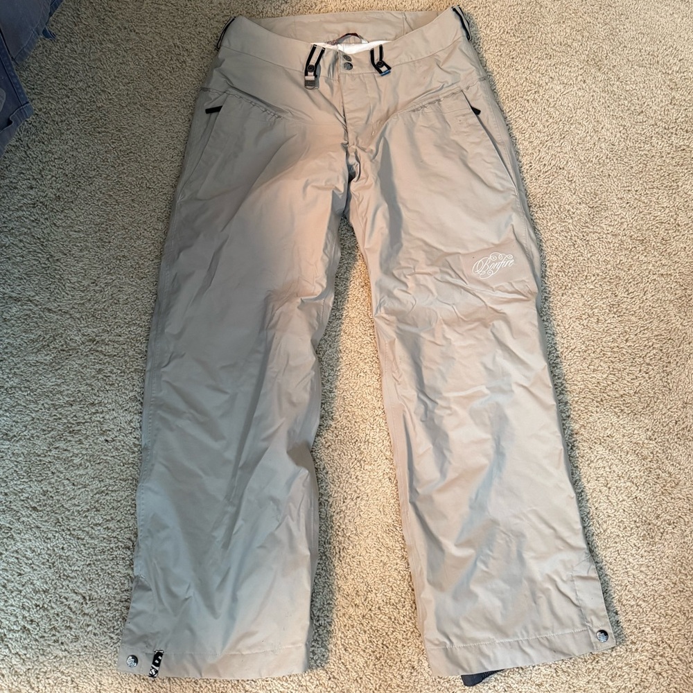 Bonfire Snowboarding Company Classic Fit Women’s Snow Pants - beige